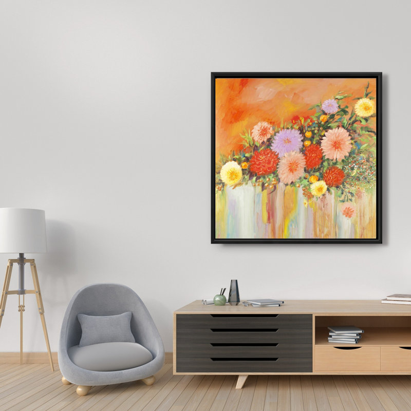 «Colorful Abstract Flowers» sur toile