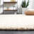 Brierly Hand Loomed Wool/Cotton Striped Rug in Beige-708713145