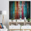 Motif rétro en bois - reproduction d'art-35121680-35121685