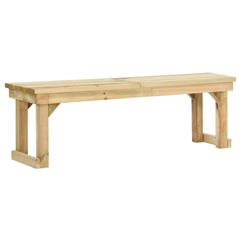 Sunnyslope Solid Wood Pine Outdoor Bench