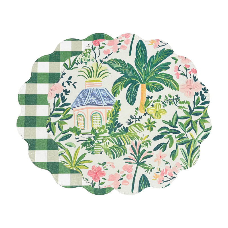 Vida Round Placemats, Gingham