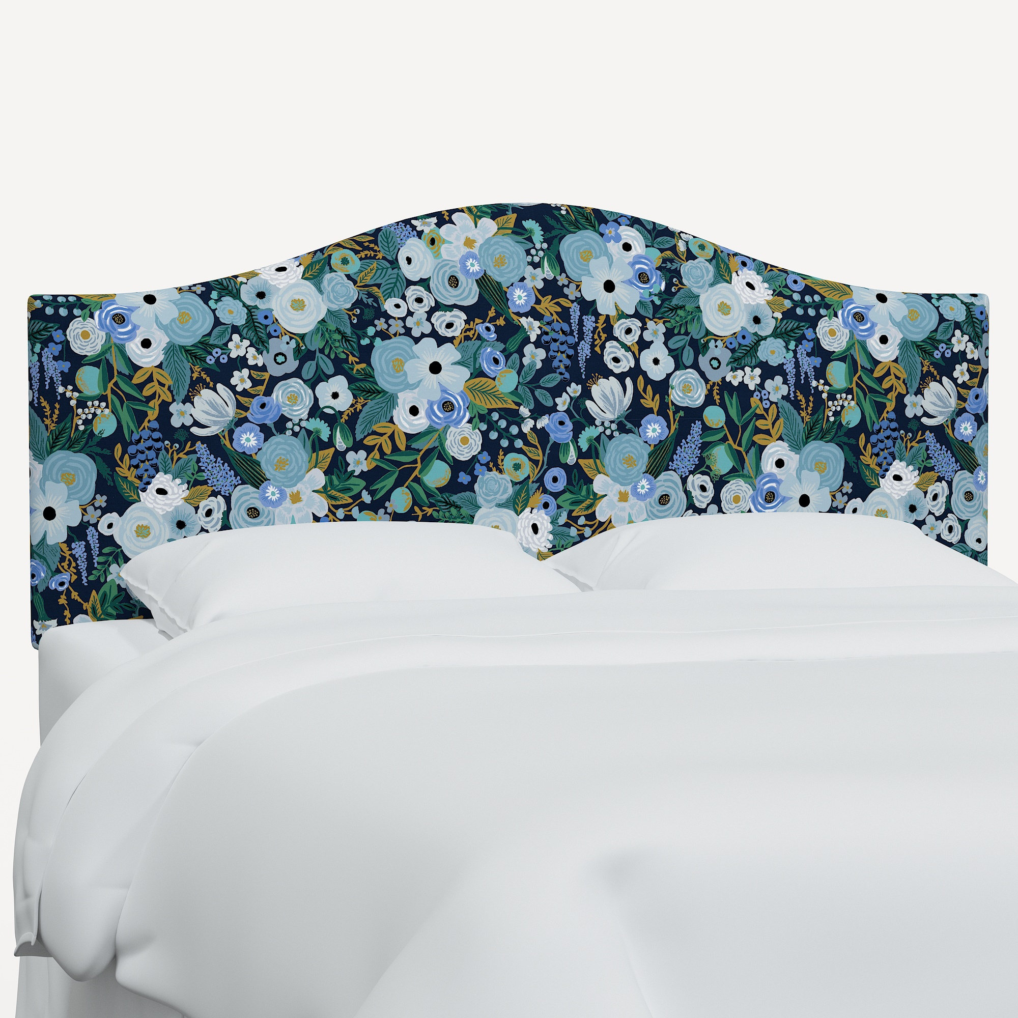 Rifle Paper Co. x Cloth & Company Mayfair Headboard, Twin, Blue Garden Party