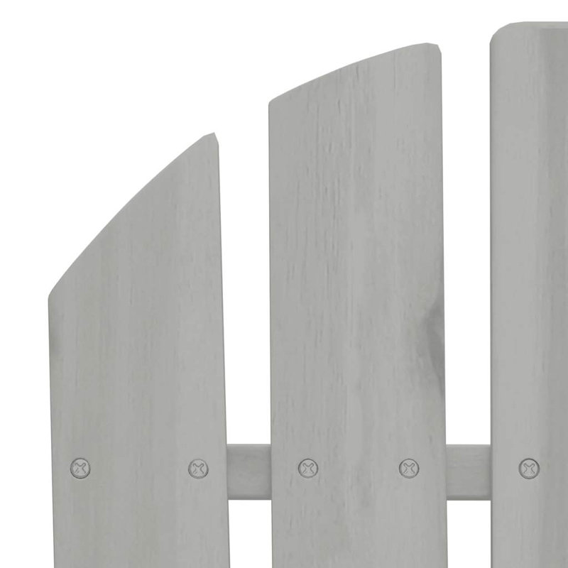 Solid Wood Adirondack Chair, Gray