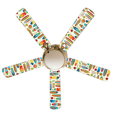 Ventilateur de plafond 5 pales 52 "