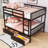 Full Over Full Wood Bunk Bed With Drawers, Guardrails And Ladder-857370652