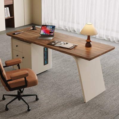 Bureau d'écriture avec placage en noyer