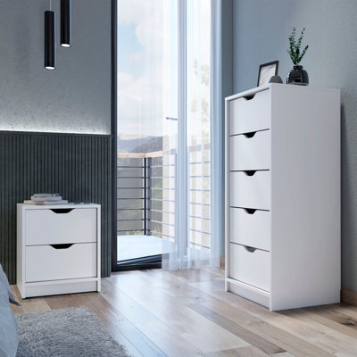 Raymer 2 Piece Bedroom Set, Nightstand + Dresser