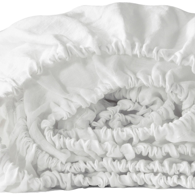 Ivory Linen Queen Fitted sheet