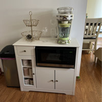 HOMECHO 35.4 WideKitchen Pantry, Food Pantry wih Cupboard, Drawer, and  Microwave Cube & Reviews