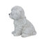  White Baby Maltese | Handpainted Decorative Puppy Statue for Home & Garden Decor | Premium Polyresin Dog Statue | Gift for Dog Lovers | Weather-Resistant Indoor/Outdoor Decor
