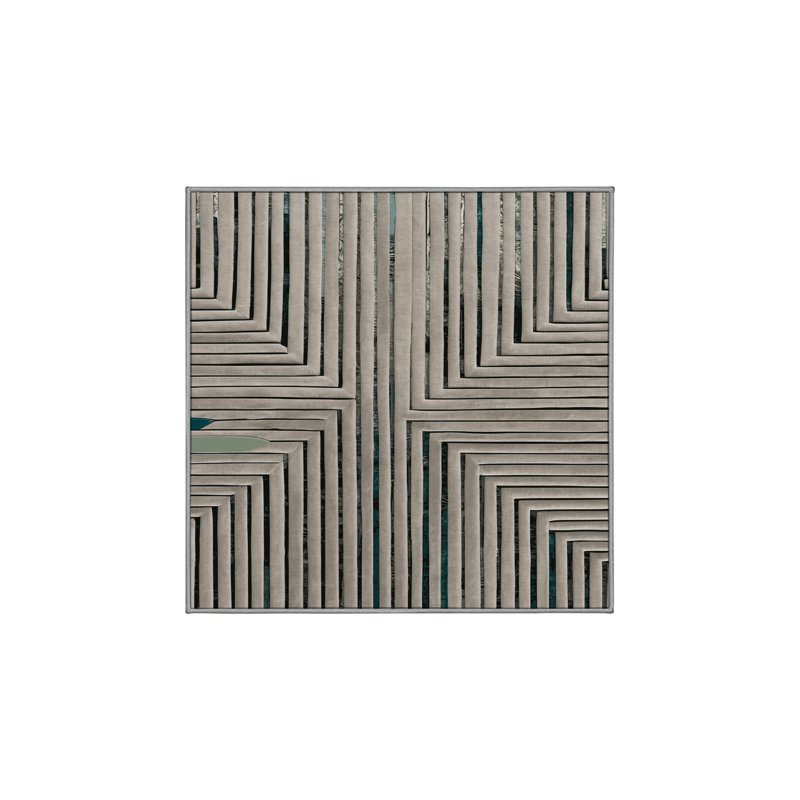 Machine Washable Gray Area Rug GSIX03636, Square 8'