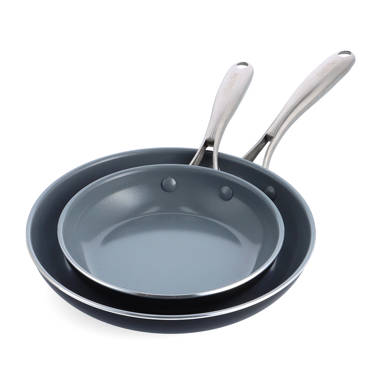 GreenPan Rio 13.5 Great Big Frypan with Helper Handle Black