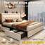 Lit plateforme avec rangement Magel-1832457683