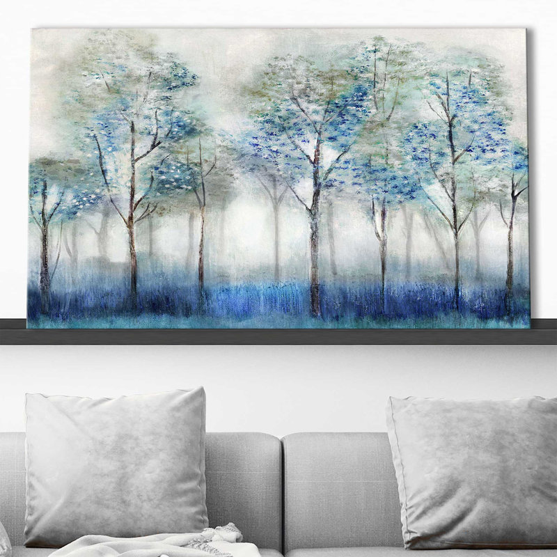 Forêt de rêve - Peinture, L 30 po x H 18 po, Toile tendue
