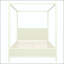 Grand lit plateforme à baldaquin en bois - Canapé-892684527-892684525
