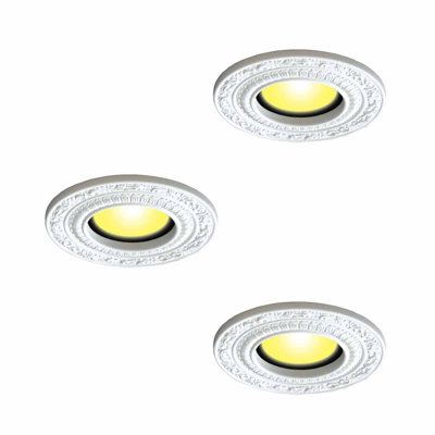 10'' White Open Recessed Trim