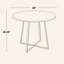 Table de salle à manger en bois naturel transfert et bois aggloméré blanc-684618498