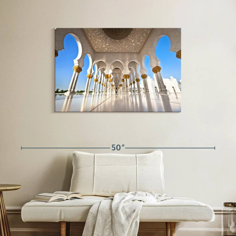 Hall de la mosquée Nicci Sheik Zayed, H 26 po x l 39 po