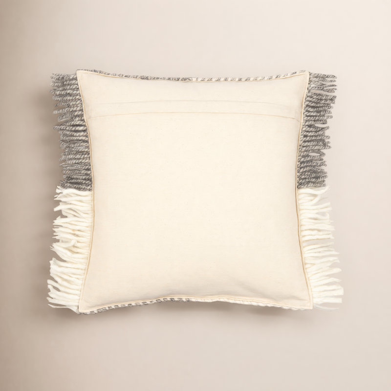 Cypress 100% Wool Throw Square Pillow, 22" x 22", Pillow Cover Only - No Insert