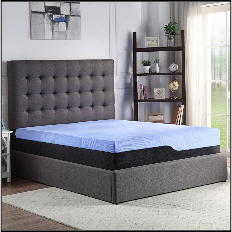 Matelas pour enfant en mousse viscoélastique et rafraîchissante hybride rafraîchissant 12 pouces Refresh, Très grand lit
