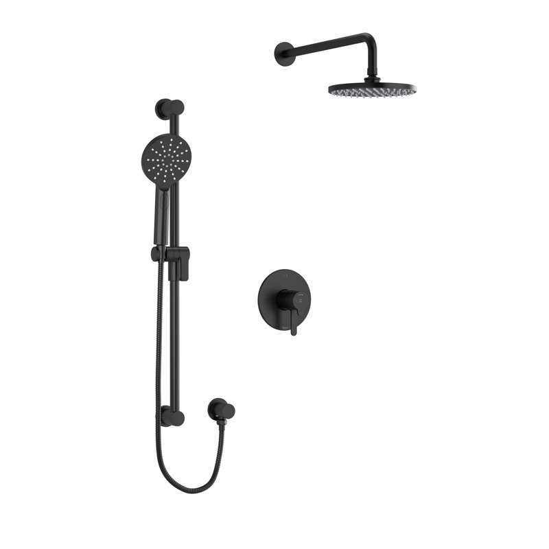 Garniture de douche 323, Noir