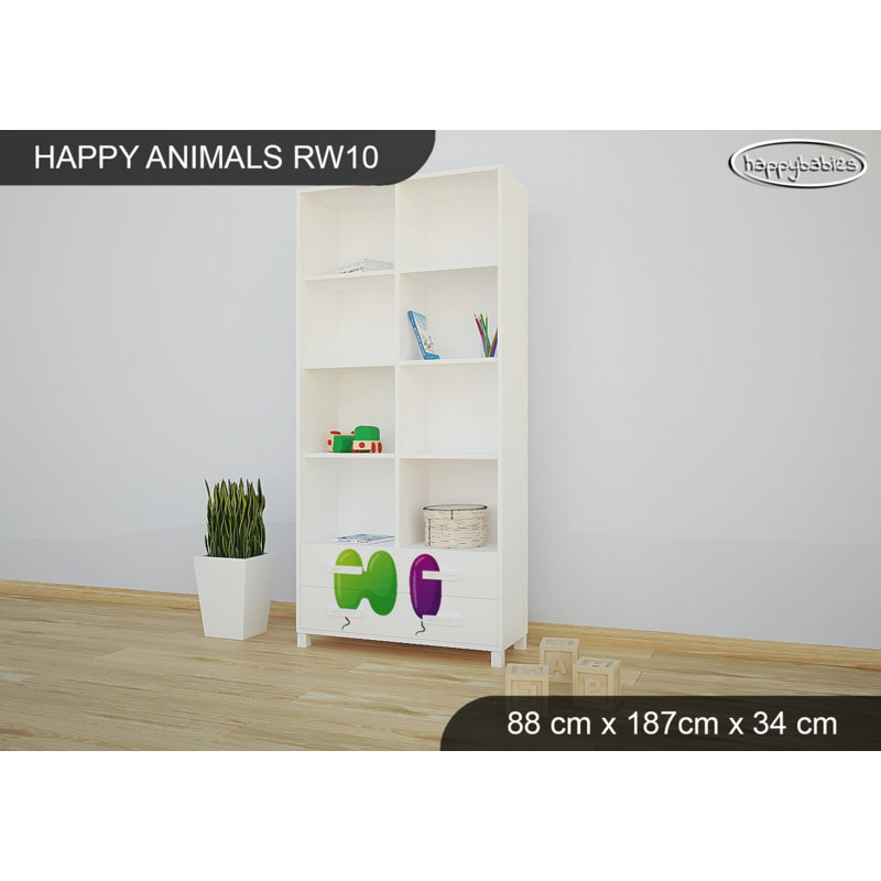187cm H X 88cm W Animals Kids Cube, White