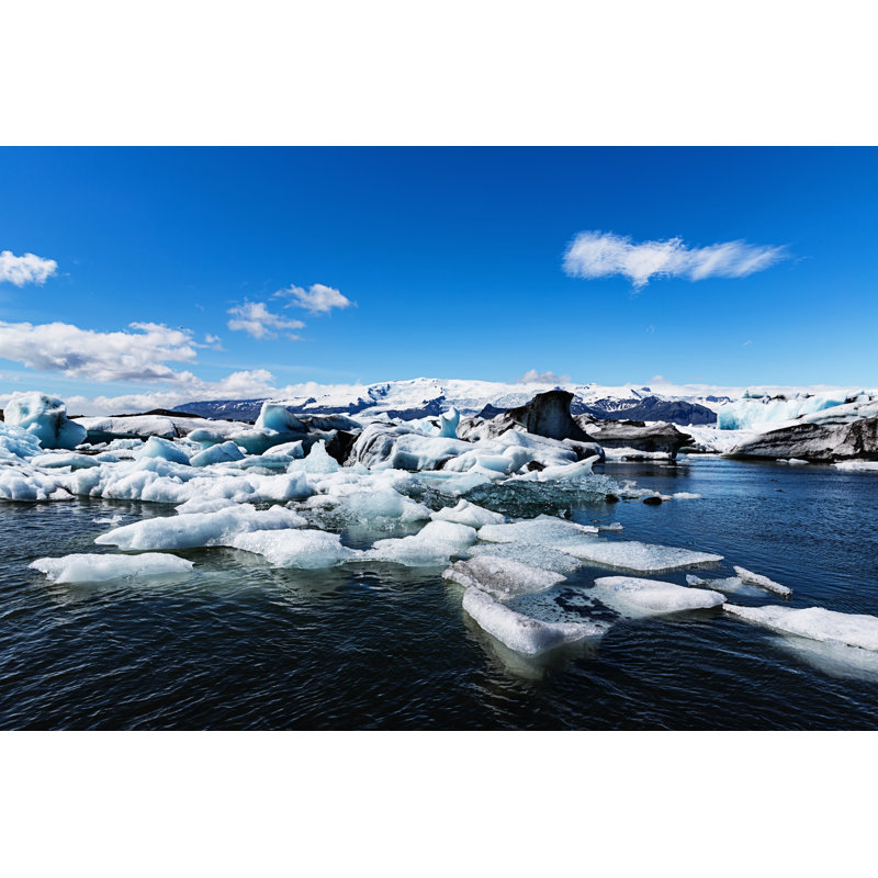 JÃ¶kulsÃ¡rlÃ³n Glacier Lake Iceland by Terrababy - No Frame Art Prints on Canvas, 61cm H x 91cm W