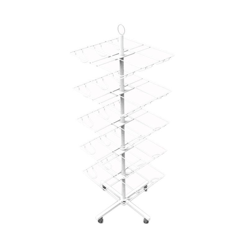 21.97'' W Metal Merchandiser with Wheels
