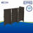 Decorative Vinyl Wicker Outdoor Privacy Screen Enclosure with 4 Panels and 5 Posts