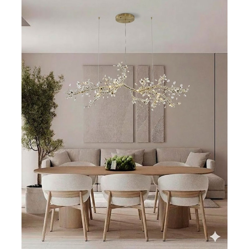 Lustre 30 branches en bronze éclectique Eclectic