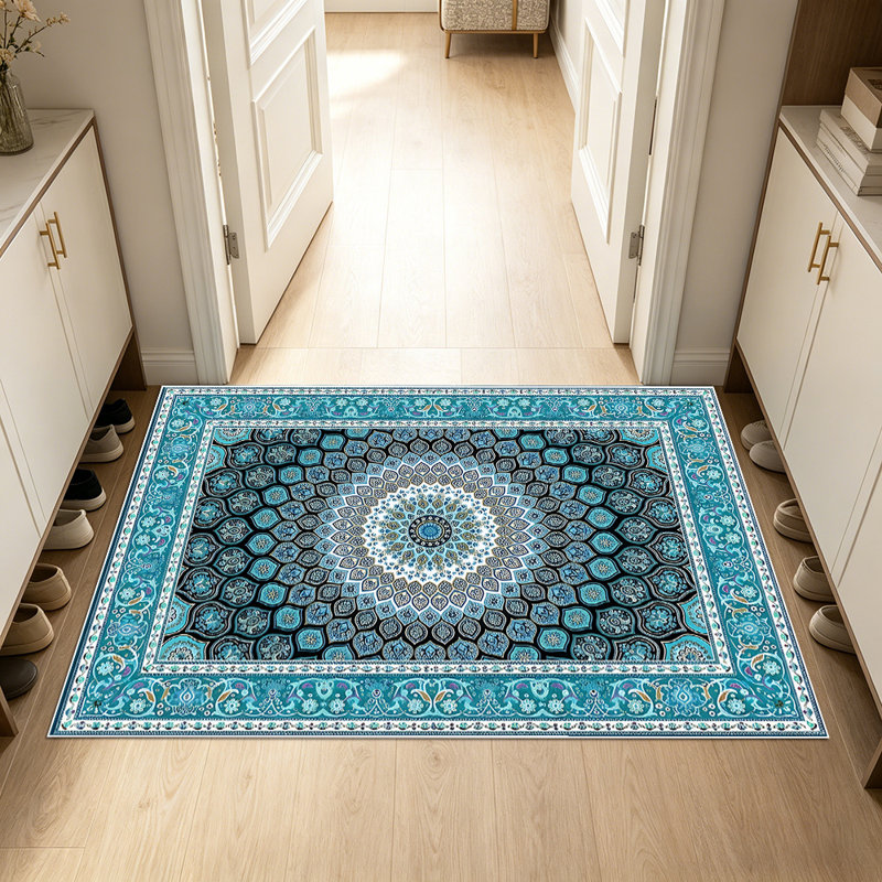 Ethnic-style mandala carpet, soft and easy to maintain, suitable for multiple scenarios, universal for home and commercial spaces, indoor soft furnishing carpet