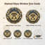 Panneau de fenêtre en verre pour décoration intérieure American Independance USA 250th Anniversary - H 12 po-126676306
