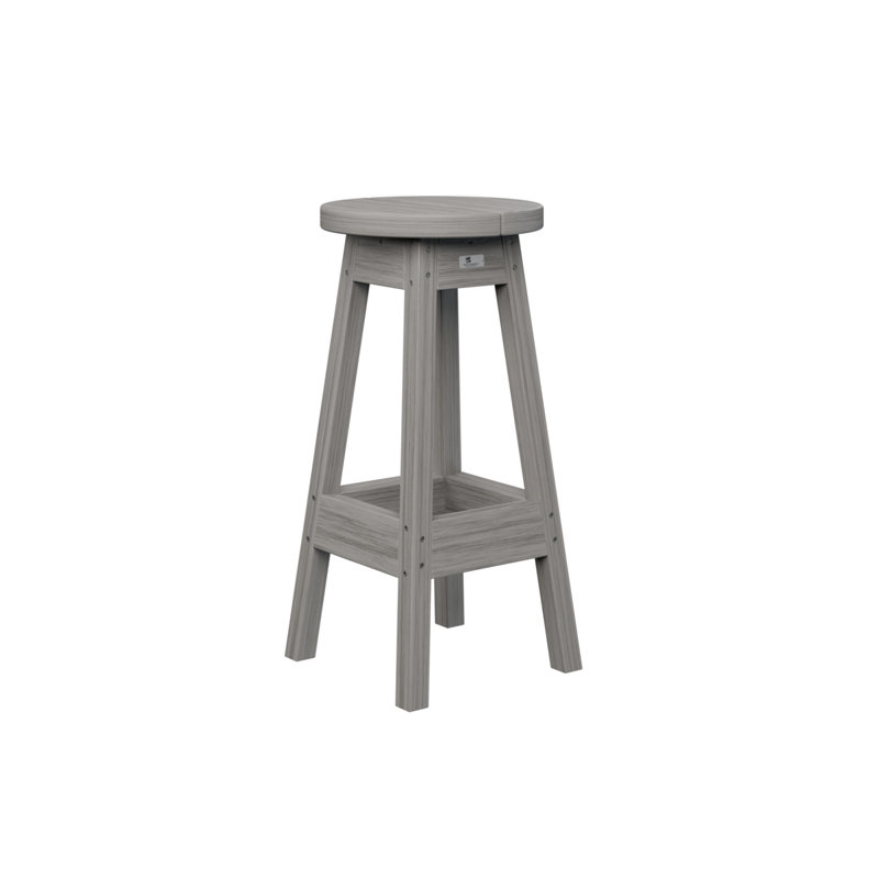 Berlin Gardens Outdoor Bar Stool, Driftwood Gray