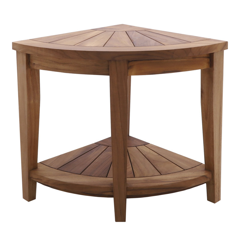 Biagi 18 in. W Teak Shower Bench