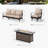 Tapasi 5-7 Person Front Porch Furniture Sets with Fire Pit Table & Rocking Lounge Chairs-92281926