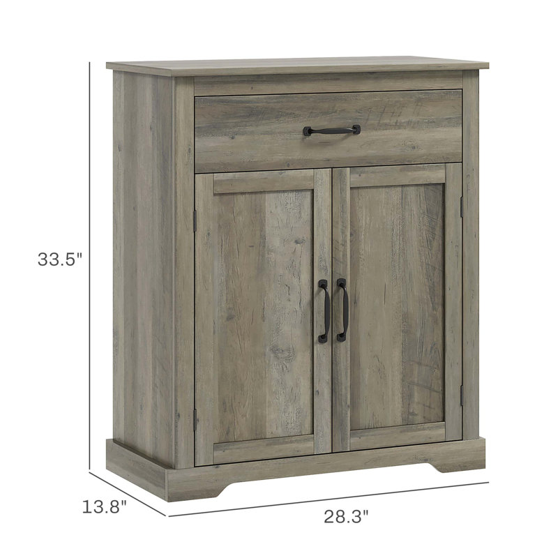 Buffet HOMcom, armoire de rangement de style café avec tiroir, armoire d'appoint avec portes doubles et tablette réglable