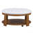 Upholstered Coffee Table With Shelf-1509111423