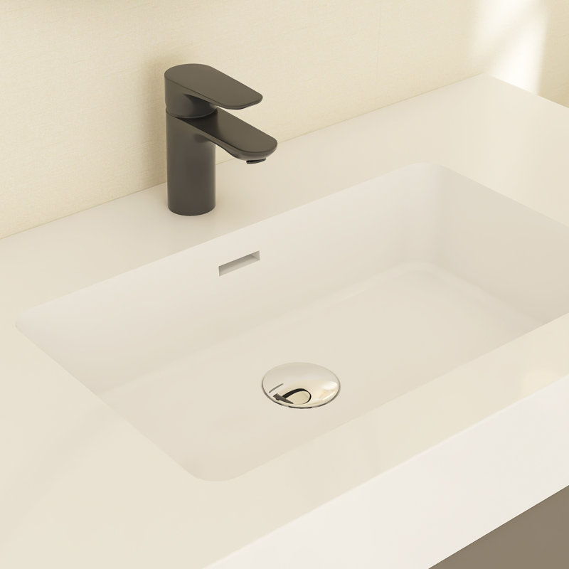 Meuble-lavabo simple Reniel, Gris, Blanc, 36"