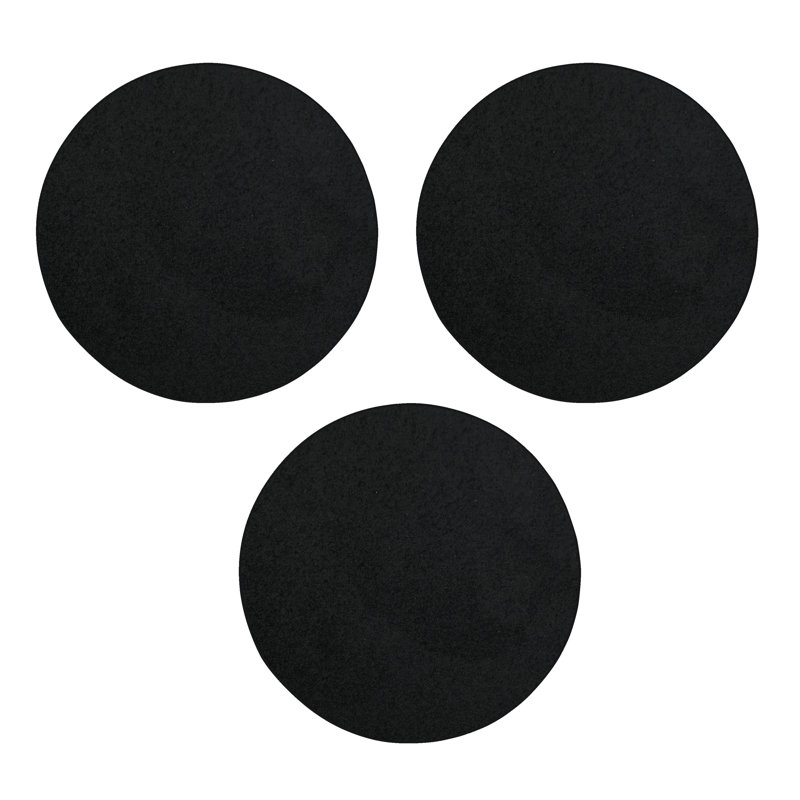 Tereasa Furnish My Place Modern Plush Pet and Kids Friendly Solid Color Area Rug in Black Set Of 3, Stain & Fade Resistance, Perfect for Living Room, Dining Room, Bedroom, Playroom and Kidsroom, Event, Wedding Rug