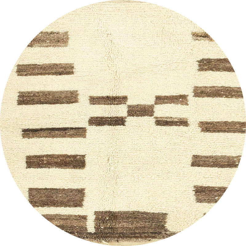 Abstract Indoor Rug, Round 8'