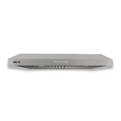 Onex 30" Stainless Steel 450 CFM Ducted (Vented) Under Cabinet Range Hood with Baffle Filter