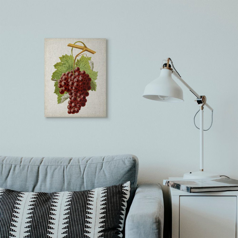 «Vintage Food Fruit Peinture», impression sur toile, Toile, H 20 po x l 16 po