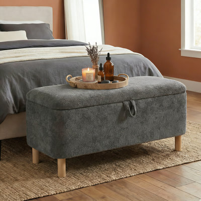 Fabric Upholstered Storage Bench