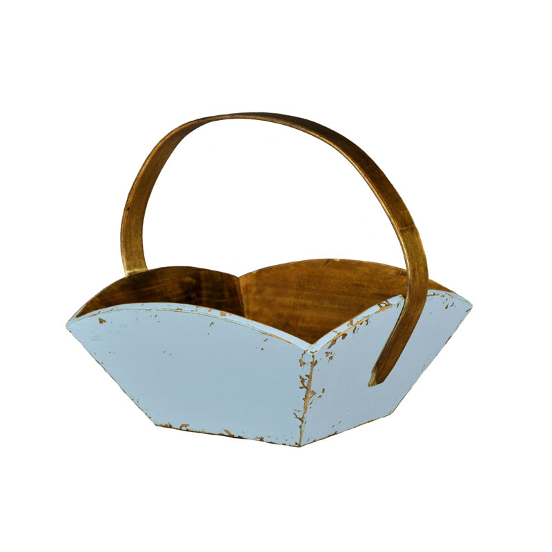 Panier à fruits avec poignée, Aigue-marine