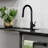 ZLINE Palisades Pull Down Single Handle Kitchen Faucet in Matte Black-117509270