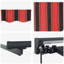 VidaXL Polyester Cover Retractable Patio Awning-125122234-125122238-125122269
