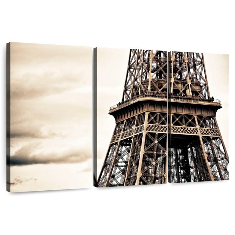 Lilie Eiffel photo rétro, H 24 po x l 38 po