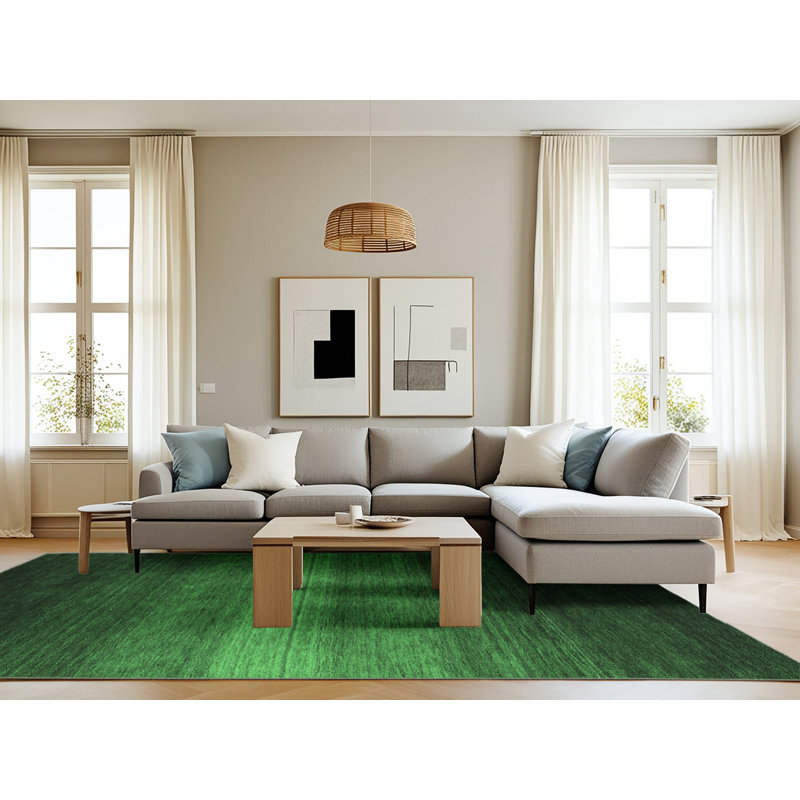 Washable Abstract Indoor Rug, Rectangle 8' x 10'