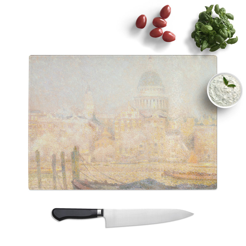 St. Pauls Cathedral by Henri Le Sidaner Chopping Board, 0.4cm H x 20cm W x 28.5cm L