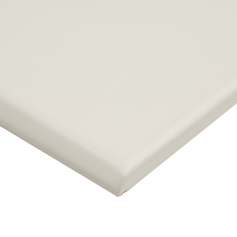 Carreau en céramique bullnose brillant 4 po x 12 po Metrola, Meringue